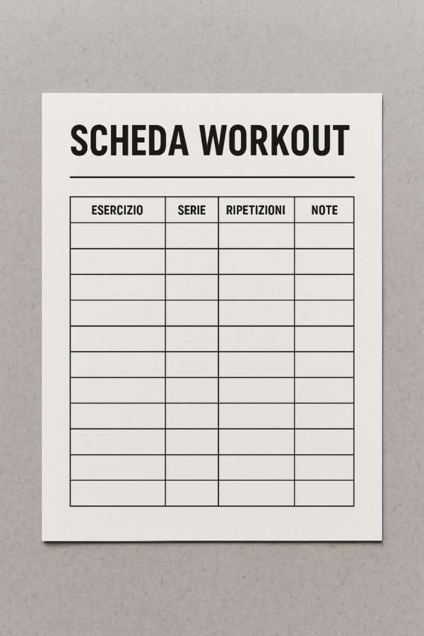 Scheda Workout