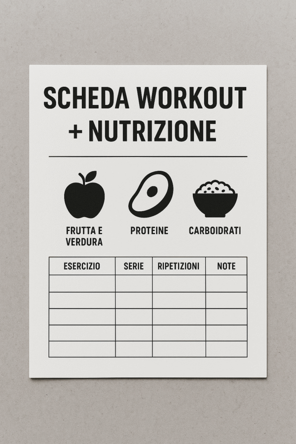 Scheda Workout + Nutrizione